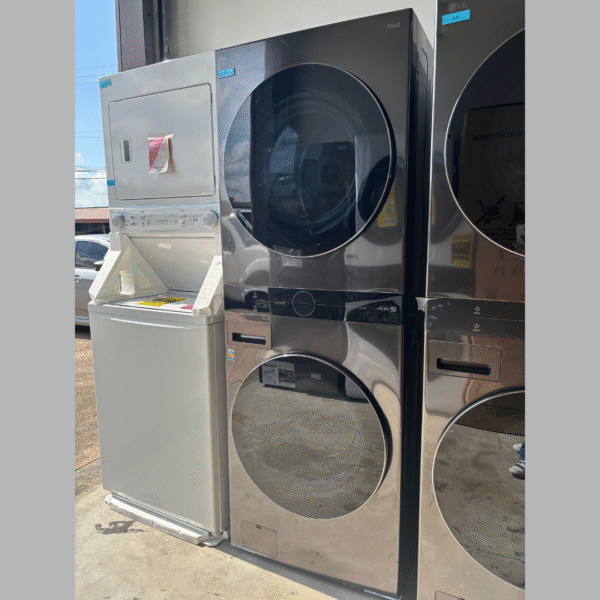 LG Single Unit Front Load WashTower with Center Control 4.5 Cu. Ft. Washer and 7.4 Cu. Ft. Gas Dryer