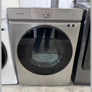 LG Bespoke 7.6 cu. ft. Ultra Capacity Gas Dryer with Super Speed Dry and AI Smart Dial in Silver Steel
